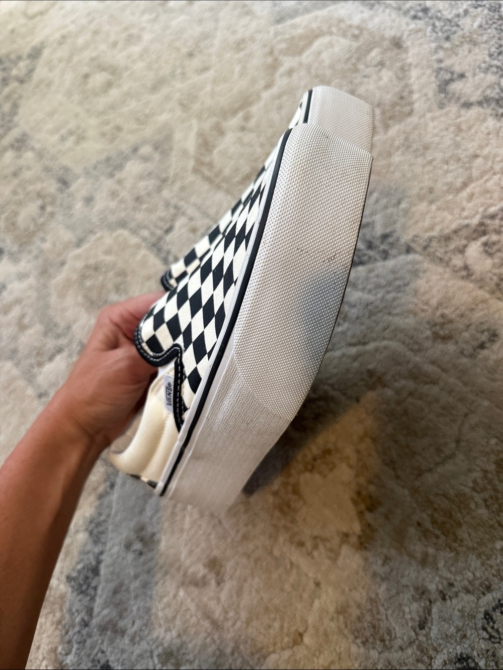 Woman’s platform Vans checkered size 7 - Picture 5 of 6